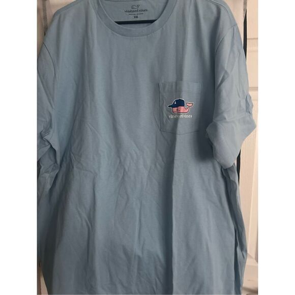 Men's Los Angeles Dodgers Vineyard Vines Light Blue Baseball Cap T-Shirt - Picture 3 of 4